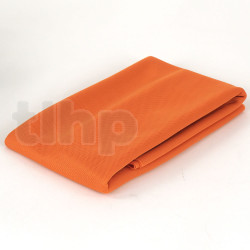 High quality "Mandarine" orange acoustic fabric for speaker front, acoustic special, 120gr/m², 100% polyester, dimensions 70 x 150 cm