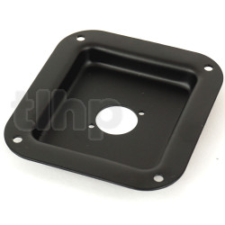 Black steel bowl 112x101x15.5 mm, for a D format chassis connector