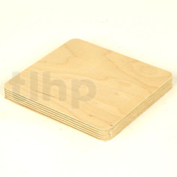 Wood board for crossover, 15mm, birch plywood, dimensions 135x150 mm