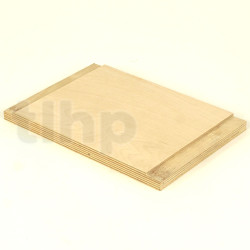 Wood board for crossover, plywood 18 mm thick, dimensions 267x182 mm