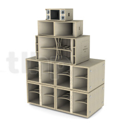 5-way Sound System kit TLHP APOLLON-V with cabinet kits and speakers