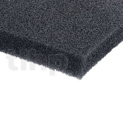 Acoustic front foam, professional quality, dimensions 100 x 190 cm, 5 mm thick