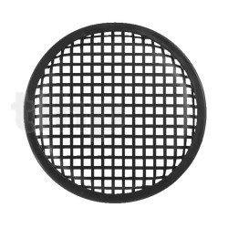 Speaker protective grill, black steel, 8.11-inch diameter