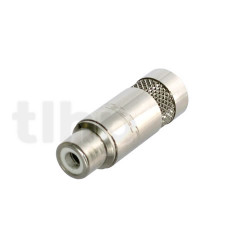 RCA 2-pole female connector, REAN NYS372P, nickel contacts