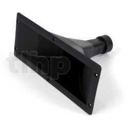 Black plastic horn, 265 x 170 x 110 mm, AB Sound PP-265/2, for 1-inch compression driver with 1-inch 3/8  thread