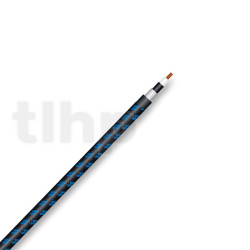 Sommercable SC-CLASSIQUE instrument cable, by meter, PVC fabric Ø6.5 mm, black/blue, 1 x 0.5mm²
