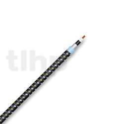 Sommercable SC-CLASSIQUE instrument cable, by meter, PVC fabric Ø6.5 mm, black/white, 1 x 0.5mm²