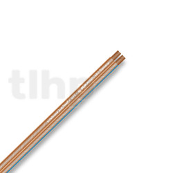 Sommercable SC-TWINCORD speaker cable, by meter, OFC, 2x4mm², PVC, 9x4.3mm, transparent