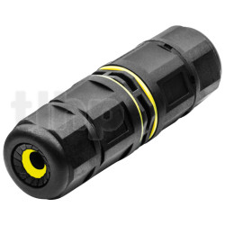 4-pole extension connector, IP67/68, nickel contacts, polyamide body, 86.8 x 25.8 mm, 450VAC/20A, for cable diameter from 6.5 to 8.5 mm, conductor from 0.75 to 2.5 mm²