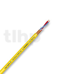 Sommercable SC-STAGE 22 HIGHFLEX microphone cable, by meter, PVC Ø6.4 mm, yellow, 2 x 0.22mm²