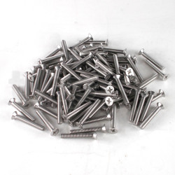 Set of 100 M6x40 stainless steel A2 countersunk head screws