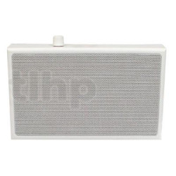 100V passive loudspeaker, 1-way, one 5-inch fullrange speaker, 6W, Visaton WL 13 PRP, white, with volume control