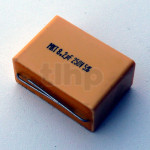 MKT 250VDC Visaton capacitor, 1.5µF, 19 x 10 mm, lenght 26 mm