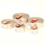 Mundorf CFC16 air copper foil coil, 0.12mH ±2%, 0.11ohm, 17x0.07mm OFC-copper wire, Ø35xH24mm, with backed varnish wire