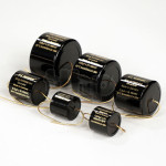 Mundorf MCap Supreme Evo Silver Gold capacitor, 0.1µF ±2%, 1000VDC/690VAC, Ø17xL23mm