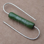 SETA vitreous wire wound resistor 0.1 ohm 10%, 6w, série RWS421/RB61, 22 x 5.5 mm