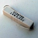 Ceramic resistor Visaton 10 Watts, 1 ohm, 1.89 x 0.4 x 0.4 inch