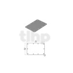 Zinc support plate, 154 x1 01.2 x 0.9 mm, for PE-16541-Z