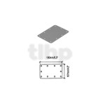Steel support plate, 161 x1 07.2 x 0.9 mm, for PE-1608Z, PE-1617-Z and PE-1607Z-Z