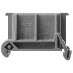 DIN 35 rail adapter for WAGO CC221-500, dimensions 18.5x21.5x42mm
