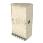 Flat wood cabinet kit EB-ST03, for 15 inch speaker with compression driver + horn, finnish birch plywood 15 mm thick