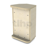 Flat wood cabinet kit EB-ST07, for 6.5 inch speaker with tweeter,, finnish birch plywood 15 mm thick