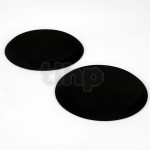 Pair of magnetic black fabric cover for speakers SB Acoustics SATORI MW16P, MW16PF, MW16PNW, MR16P, MR16PNW and MW16TX