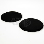 Pair of magnetic black fabric cover for tweeters SB Acoustics TW29B, TW29BN, TW29D, TW29DN, TW29RN and TW29TXN