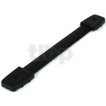 Strap handle, dimensions 248 x 33 mm, total thickness 10 mm, fixing by two screws diameter 5.5 mm with countersunk head