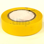 Roll of yellow flexible PVC adhesive, width 15 mm, length 10 m, resistance to abrasion, corrosion and humidity