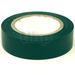 Roll of green flexible PVC adhesive, width 15 mm, length 10 m, resistance to abrasion, corrosion and humidity