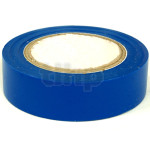Roll of blue flexible PVC adhesive, width 15 mm, length 10 m, resistance to abrasion, corrosion and humidity