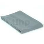 High quality shiny grey acoustic fabric for speaker front, acoustic special, 120gr/m², 100% polyester, dimensions 70 x 150 cm