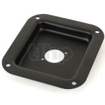Black steel bowl 112x101x15.5 mm, for a D format chassis connector