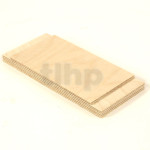 Wood board for crossover, plywood 25 mm thick, dimensions 220x100 mm