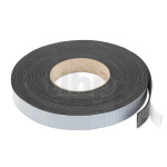 Speaker adhesive foam sealing tape Monacor MDM-35, 20 x 2 mm, lenght 10 m, jet-black ruber foam