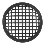 Speaker protective grill, black steel, 5-inch diameter