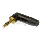 Neutrik NTP3RC, Jack 3.5 mm, 3 pole male, black housing and gold plated contacts
