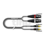 Audio cable Sommercable ON2F-0500-SW, lenght 5m, two male RCA cinch to two female XLR