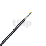 Sommercable SC-SQUARE 4-CORE MKII microphone cable, by meter, PVC Ø6.5 mm, black, 4 x 0.20mm²