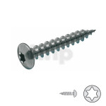 Pack of 100 Hinge screws 6x40mm, stainless steel, full thread, round head Torx T30