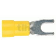 Set of 100 fork terminals, 4.0 mm space, cable up to 6 mm²