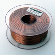 Air core coil Visaton 2.2 mH, Rdc 0.5 ohm, wire 1.3 mm, body diameter 71 mm