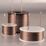Mundorf LL45 litz wire air core coil, 0.12mH ±2%, 0.12ohm, 7x0.45mm OFC-copper wire, Ø40xH20mm, with backed varnish wire