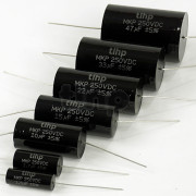 TLHP MKP capacitor, 0.1µF ±5% 250VDC, 14x6mm