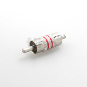 Adaptor RCA male to RCA male - Bague rouge