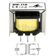 DI transformer 10:1 for micro signals, Monacor DIB-110