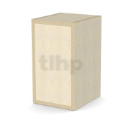 Flat wood cabinet kit standard, height 300 mm, width 164 mm, depth 218 mm, finnish birch plywood 18 mm thick