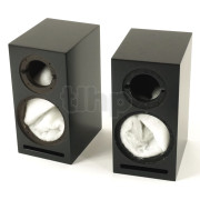 Pair of cabinets (black satin finish) without grilles, for Micro C SB Acoustics kit