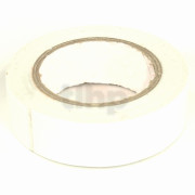Roll of white flexible PVC adhesive, width 15 mm, length 10 m, resistance to abrasion, corrosion and humidity